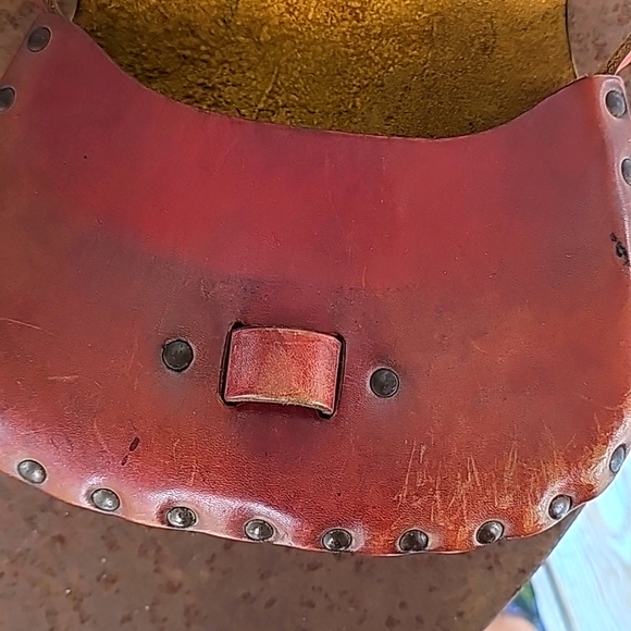 VINTAGE 70's Leather Shoulder Bag - Picture 14 of 14
